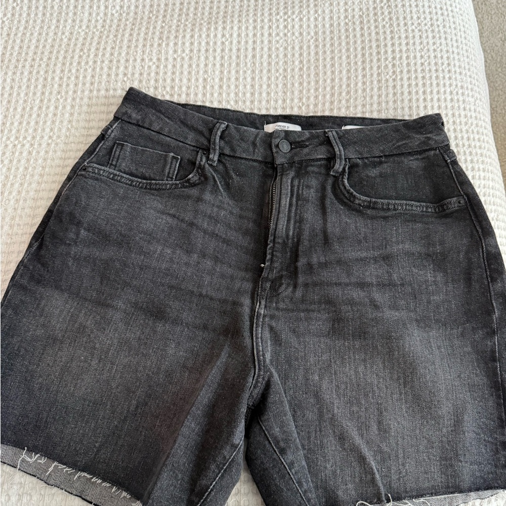 Forever 21 Dark Wash Denim Shorts